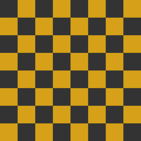 Seamless Checkerboard Pattern Geometric Chessboard Background Texture Mustard and Charcoal