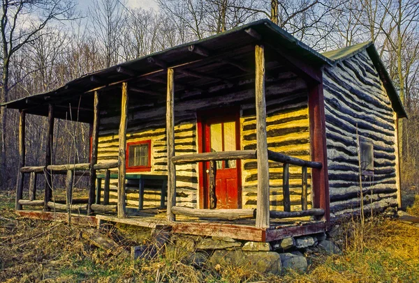 Blokhut in het bos — Stockfoto