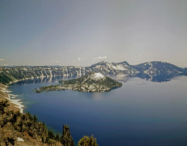 Lago da cratera em Oregon, — Fotografia de Stock