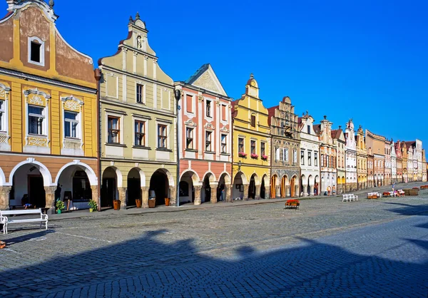 Telc van de middeleeuwse stad in Tsjechië — Stockfoto