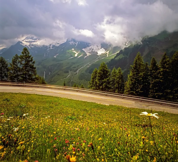 高山道路，奥地利 — 图库照片