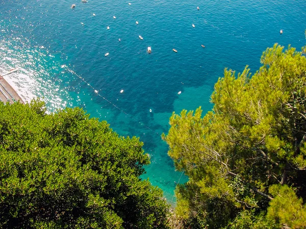 Boats on Coast of Amalfi — Stock Photo, Image
