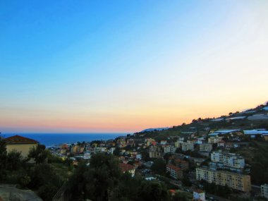 Dusk in San Remo clipart