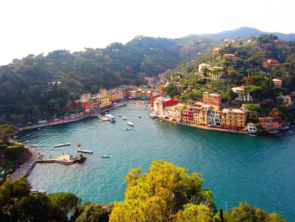 Port w Portofino, Włochy — Zdjęcie stockowe