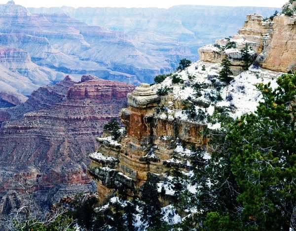 Grand Canyon Om vinteren - Stock-foto