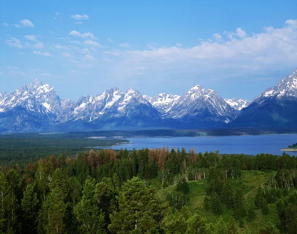 Mountains with lake — Stock Photo, Image