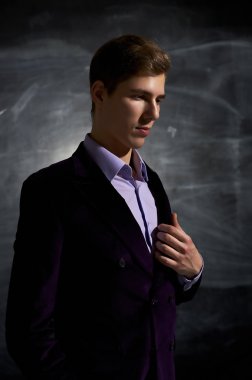 Başarılı bir iş adamının portresi.