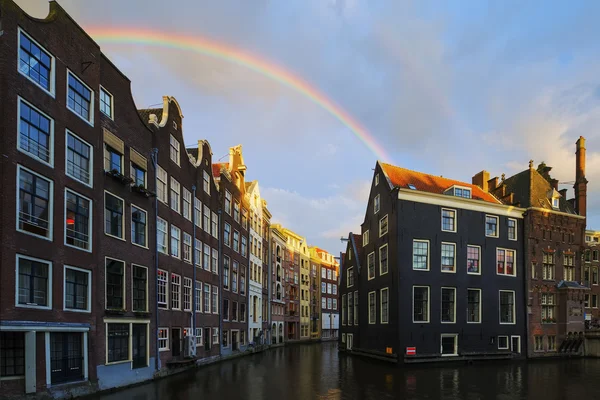 Амстердам каналу з веселки — стокове фото