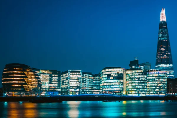 Nieuw Stadhuis Londen Nachts — Stockfoto