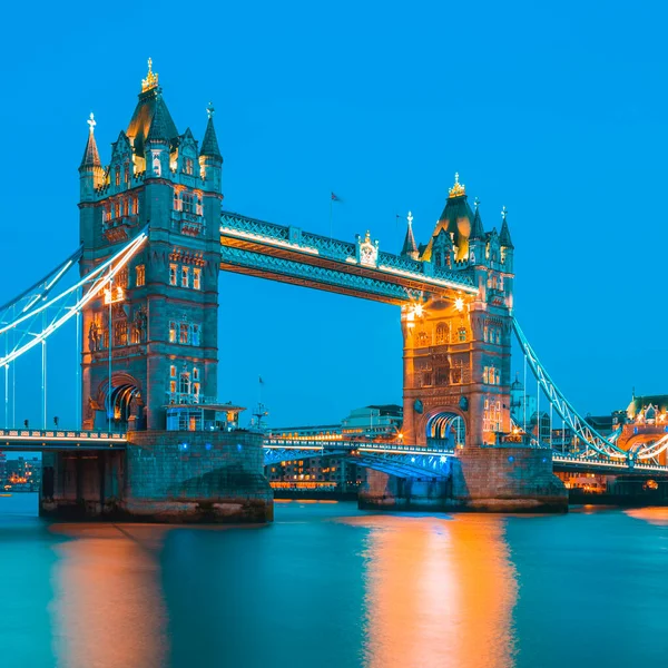 Famous Tower Bridge Evening London England — Stock Photo, Image