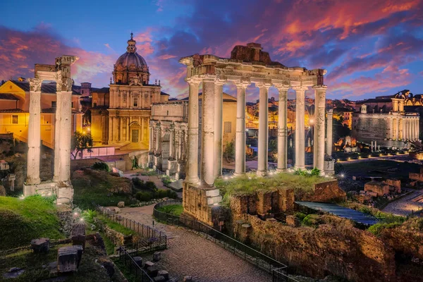 Roma Talya Daki Capitolium Tepesinde Romanum Forumunun Meşhur Harabeleri — Stok fotoğraf