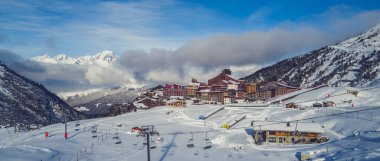 Les Arcs 2000 köyünün Fransa 'daki resmi