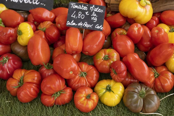 Vissa Tomater Marknaden Frankrike — Stockfoto