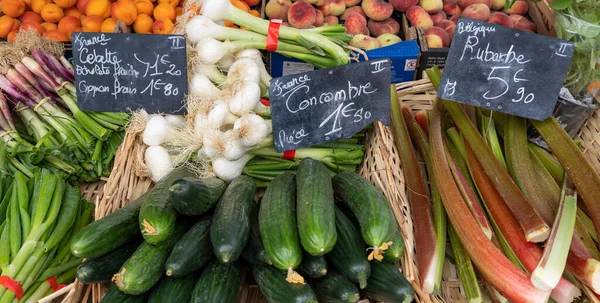 Alguns Vegetais Mercado Francês — Fotografia de Stock