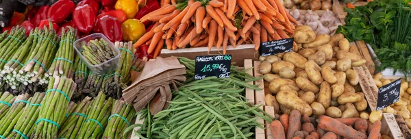 Légumes Sur Marché Français — Photo