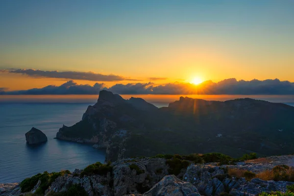 Vista Del Amanecer Cap Formentor Mallorca España —  Fotos de Stock