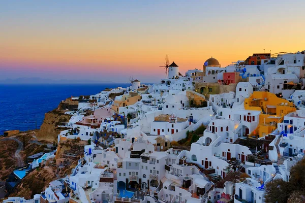 Вид Зранку Санторіні Греція — стокове фото