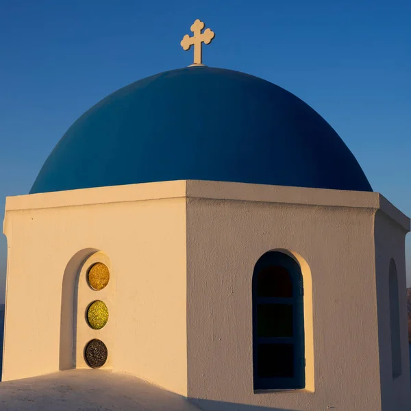 View Dome Oia Santorini Greece — Stock Photo, Image