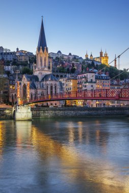 lyon dikey görünüm saone Nehri ile