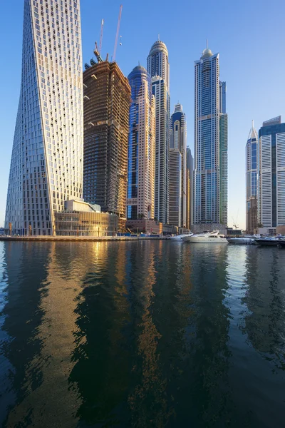 Widok w Dubai Marina — Zdjęcie stockowe