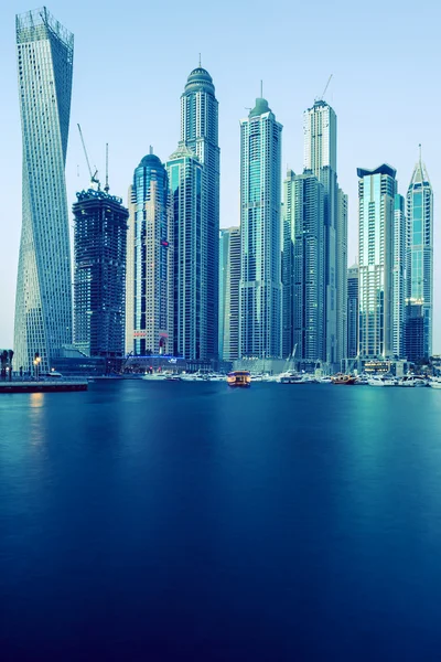 Dubai Marina, specjalne fotograficzne przetwarzania — Zdjęcie stockowe