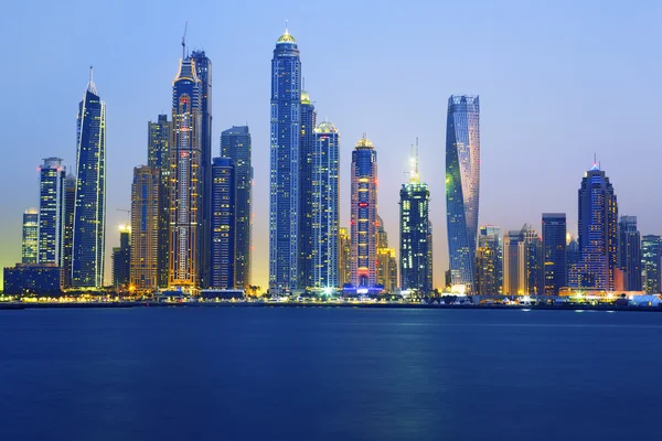View of Dubai at sunrise — Stock Photo, Image