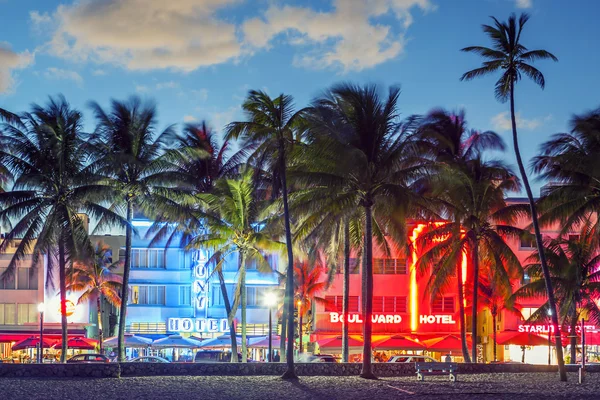 Ocean Drive al atardecer — Foto de Stock