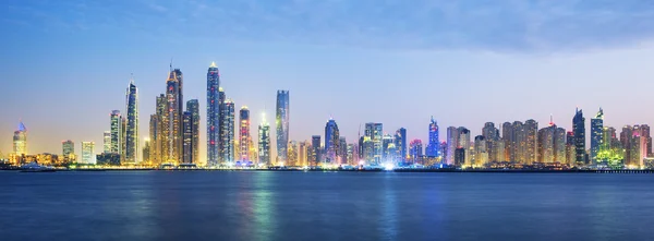 Panoramisch uitzicht op dubai — Stockfoto