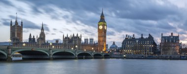 Panoramic view of Big Ben clipart