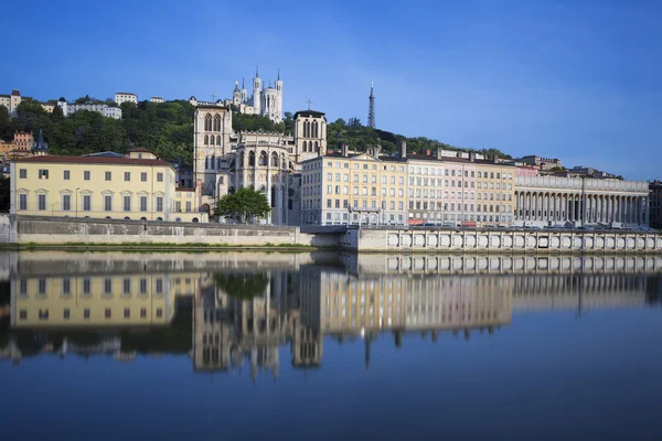 Utsikt över floden Saone — Stockfoto