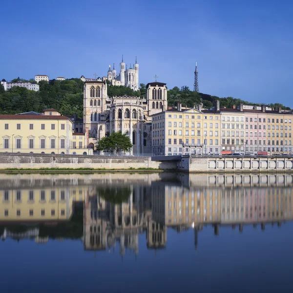 Famosa vista del río Saone — Foto de Stock