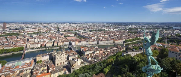 Panoramatický pohled z Lyonu — Stock fotografie