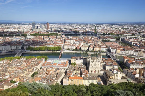 Horizontal view of Lyon — Stock Photo, Image