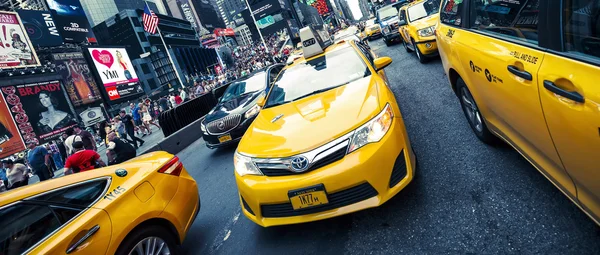 Taxi on Times Square — Stock Photo, Image