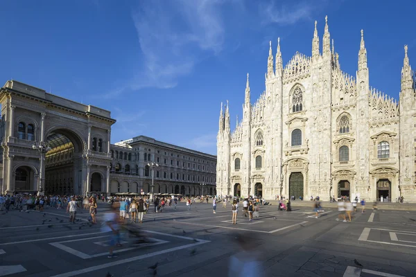 Καθεδρικό ναό του Μιλάνου, το Duomo και Vittorio Emanuele Ii γκαλερί — Φωτογραφία Αρχείου