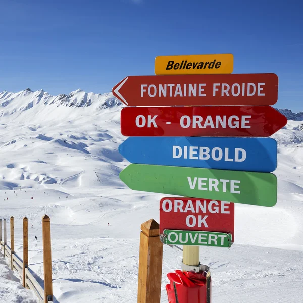 View of skiing area — Stock Photo, Image