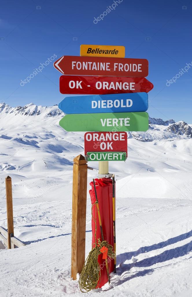 skiing area