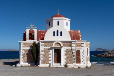 Yunanistan Girit 'te küçük bir şapel.