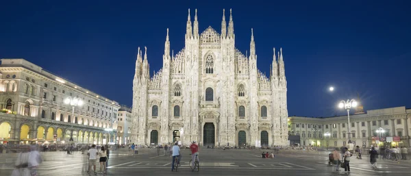 Duomo gece panoramik — Stok fotoğraf