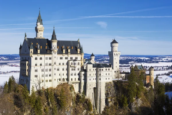 Zámek Neuschwanstein, Německo. — Stock fotografie