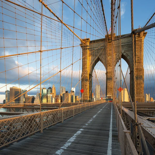 New York City Brooklyn Bridge in Manhattan — Stock Photo, Image