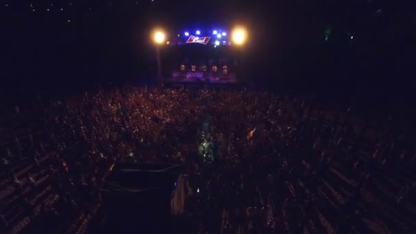 Concerto de Música na Night Beach — Vídeo de Stock