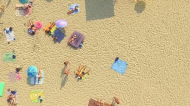 Sahil beldesi kamera uçmaktadır.