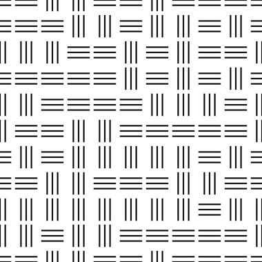 Yatay ve dikey siyah segmentlere sahip kusursuz desen