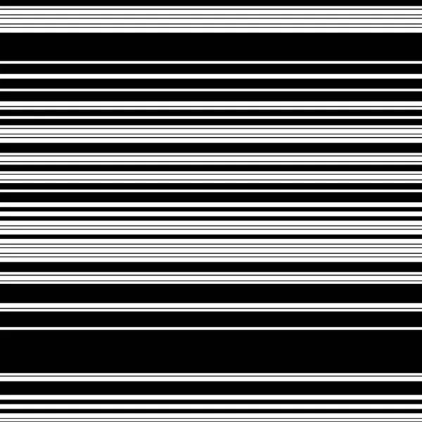 Seamless Pattern Horizontal Black Lines — Stock Vector