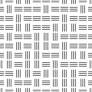 Yatay ve dikey siyah segmentlere sahip kusursuz desen