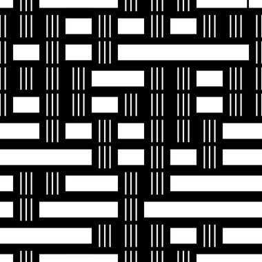 Yatay ve dikey beyaz bantlı kusursuz desen