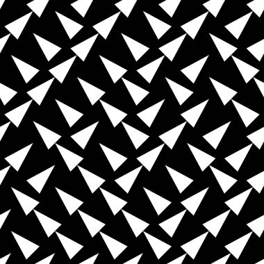 Eğik beyaz üçgenli kusursuz desen