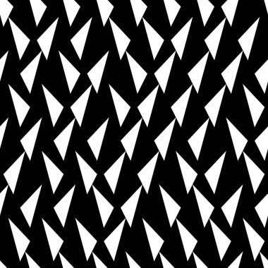 Eğik beyaz üçgenli kusursuz desen