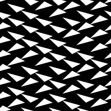 Eğik beyaz üçgenli kusursuz desen